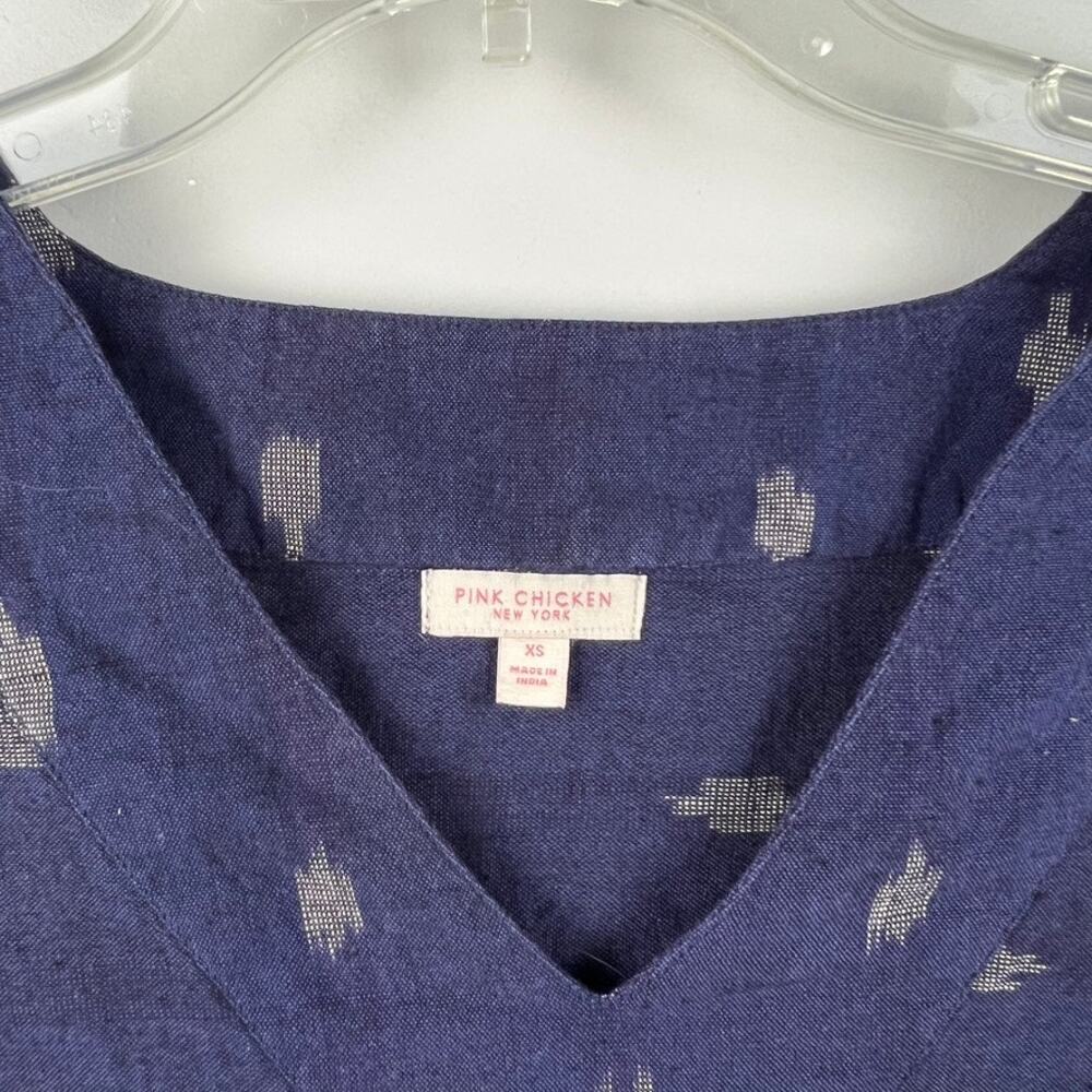 Pink Chicken New York Blue Espy Boho Aztec Pattern Dress - Picture 3 of 4
